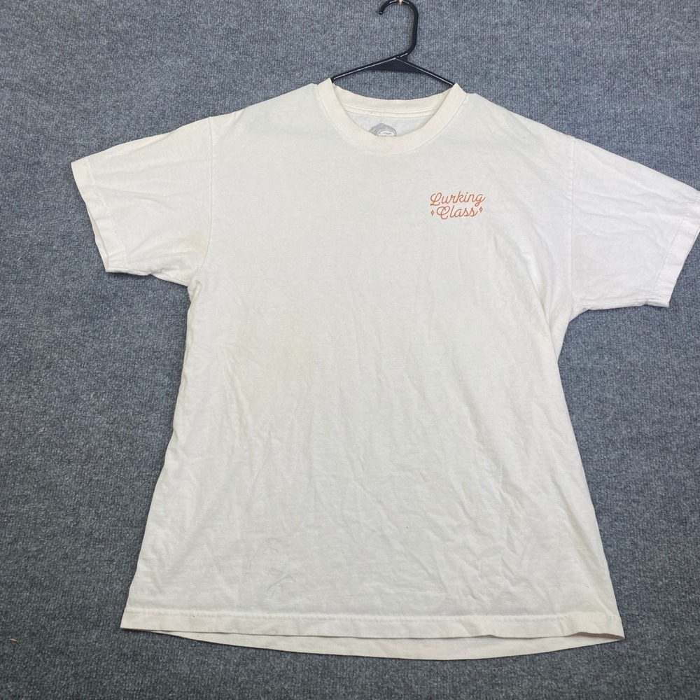 Lurking Class by Sketchy Tank Mens Graphic T-Shirt Off White Large Streetwear